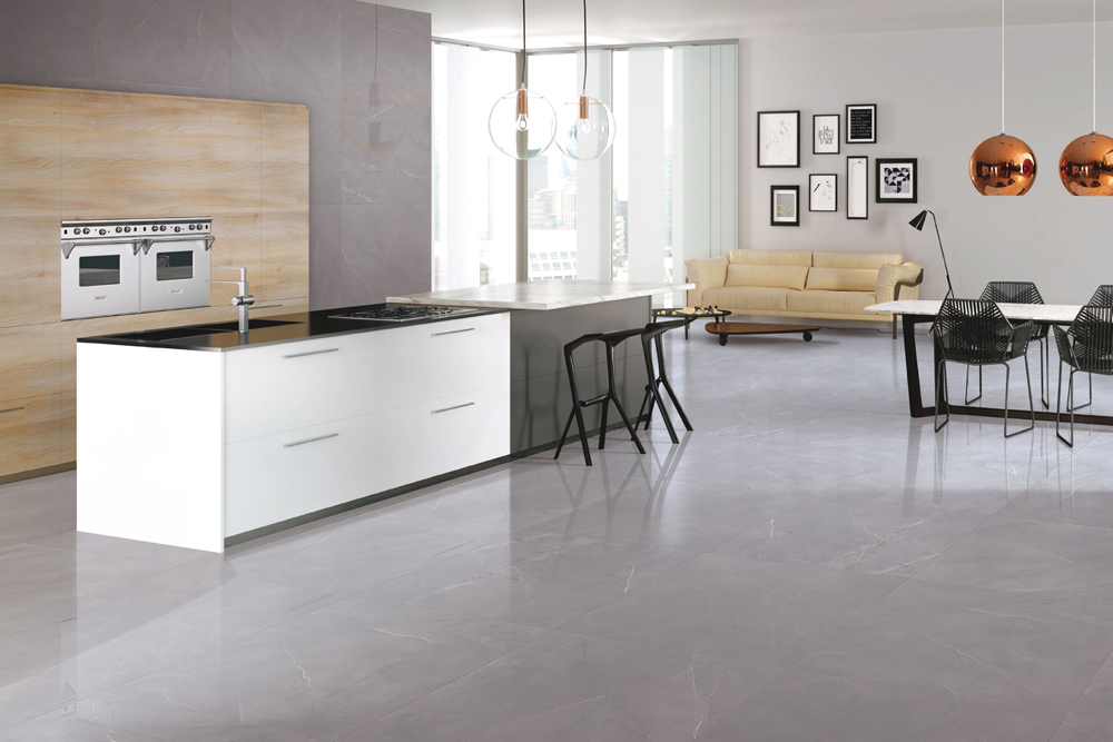 客厅大理石瓷砖，高级感瞬间提升1